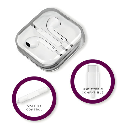 USB-C oordopjes (bedraad, wit) USB-C oordopjes (bedraad, wit)
