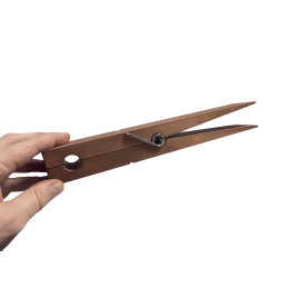 Pinza de ropa de madera de nogal de gran tamaño (percha de
