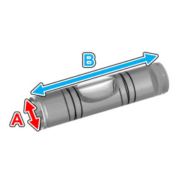 Sada 20 ks libely pro vodováhy (velikost 3: 6,0x15,0 mm)