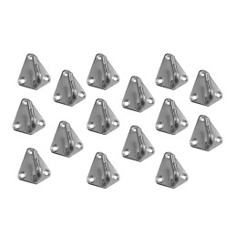 Set mit 15 Seilhaken aus Metall (40x50 mm)