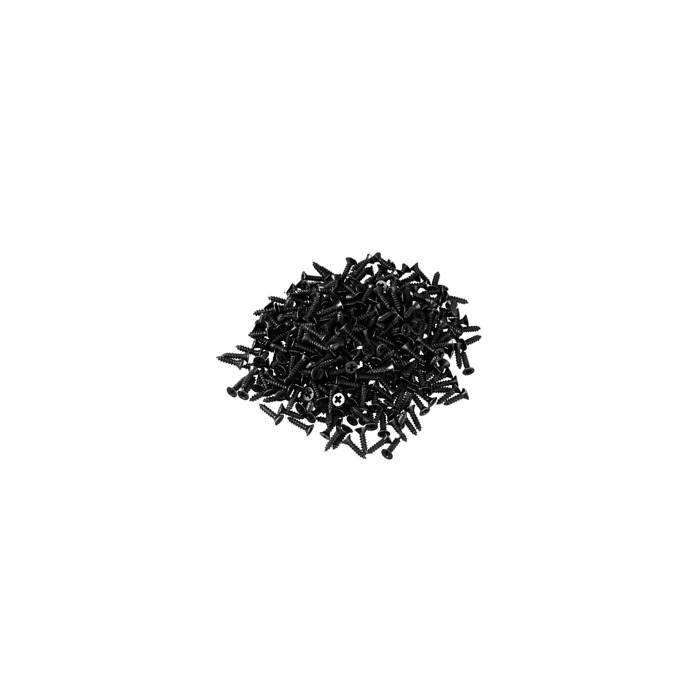 Set di 300 mini viti (2,0x8 mm, testa svasata, colore nero)