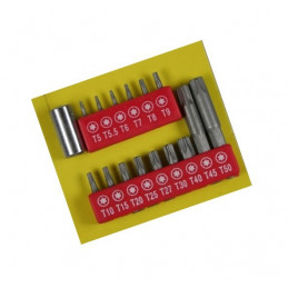 Conjunto de 16 peças torx