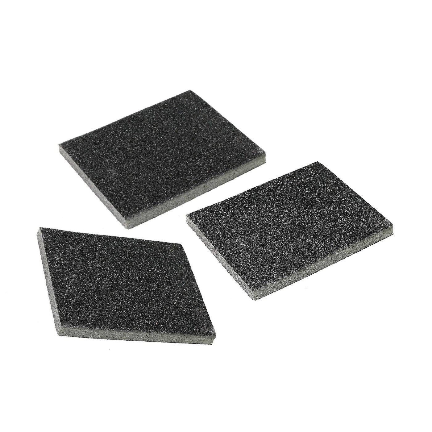 Set of 3 sanding blocks, sanding pads (coarse, medium and fine)