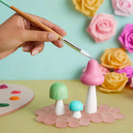 Wooden mushroom figure (for crafts, 6.5 cm high)
