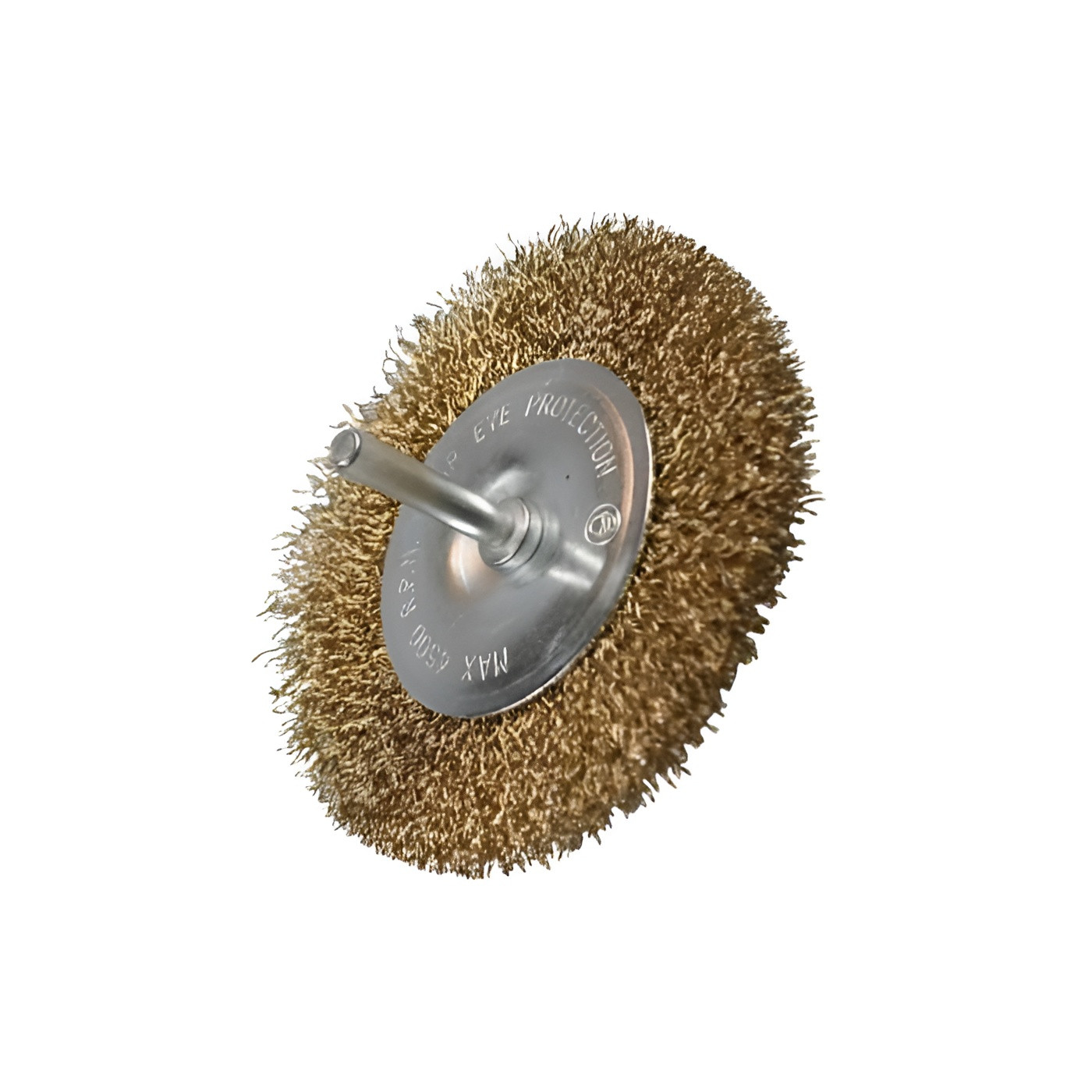 Flat metal wire brush for drilling machines, 100 mm diameter