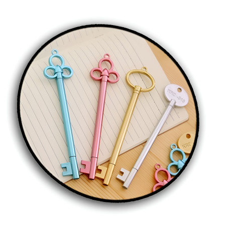Key-shaped fineliner, gold (black ink) Key-shaped fineliner, gold (black ink)