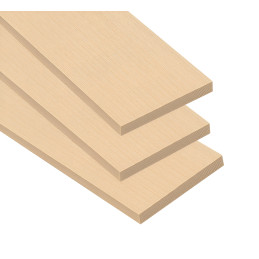 Neatly planed basswood plank (6x30x0.7 cm, for working or