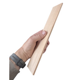 Neatly planed basswood plank (6x30x0.7 cm, for working or