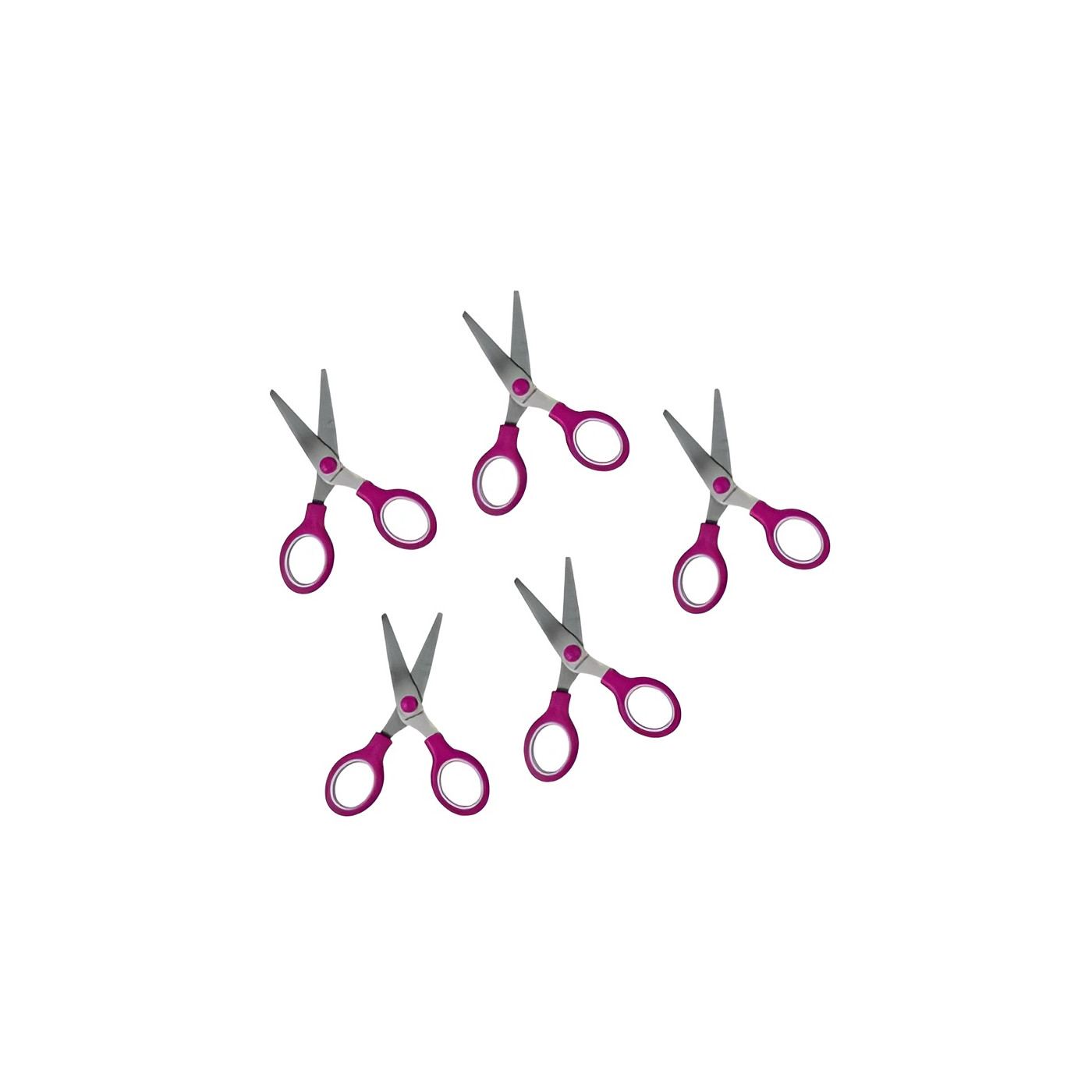 Set von 5 Scheren für Kinder (pink)
