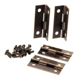 Set of 16 bronze hinges (37x19 mm)