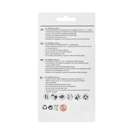 Set of 6 CR2032 batteries (button cells, 3V)