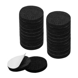 Meister Furniture Glides - Plastic With Nail, 25mm Diameter, Set Of 8, For Easy Furniture Moving & Floor Protection