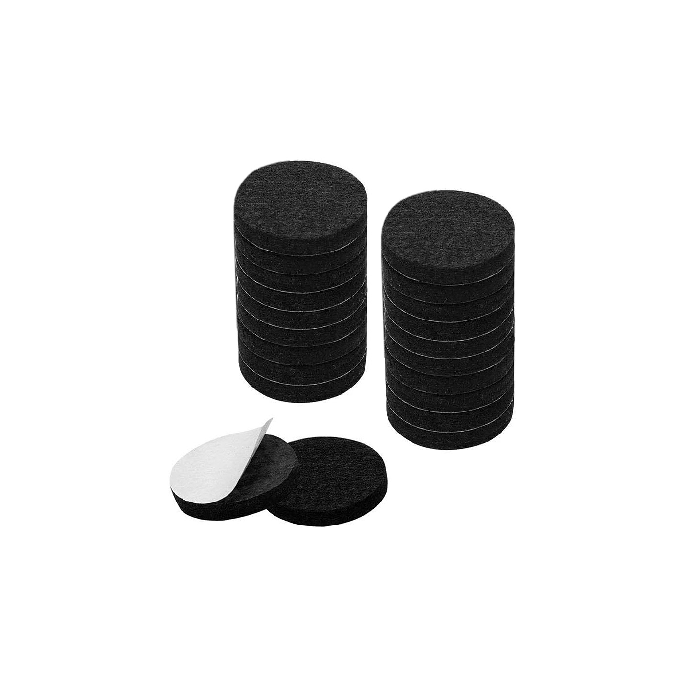Set of 16 anti-scratch furniture felt pads (19 mm, with