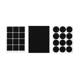 Set of 25 anti-scratch furniture felt pads (3 different shapes)