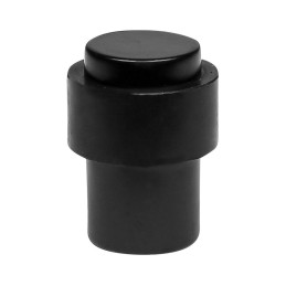 Türstopper aus Metall mit Gummiring, schwarz (3 cm Durchmesser