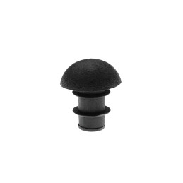 Set van 30 kunststof (stoelpoot)doppen (rond, 7-9,5 mm, zwart)
