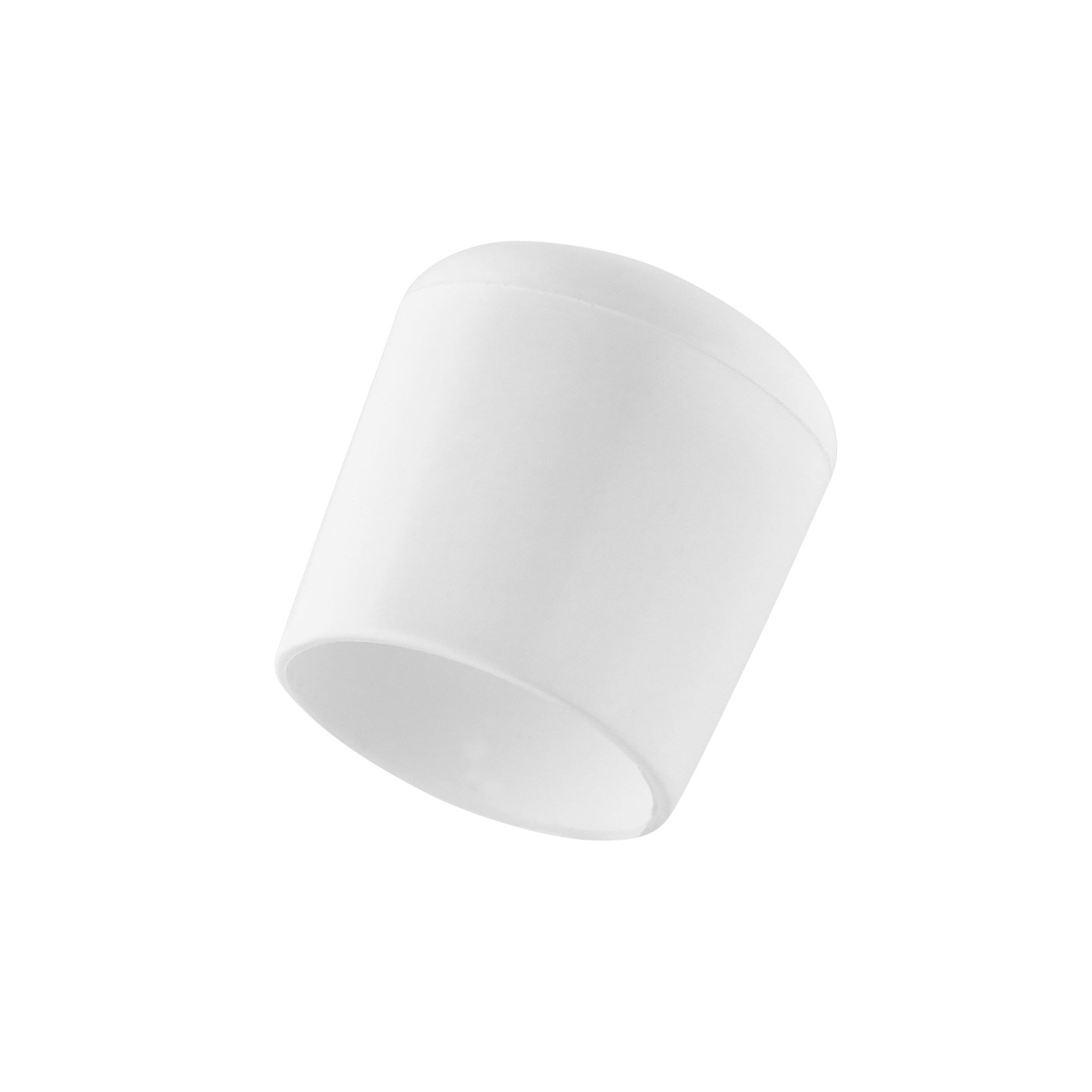 Flexible chair leg cap (round, 22 mm, white)