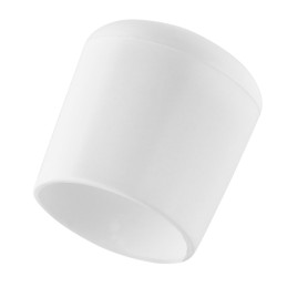 Flexible chair leg cap (round, 40 mm, white)