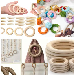Wooden ring for crafts (70 mm)