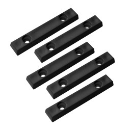 Sada 20 plastových nárazníků, kluzáků na nábytek (7x12x68 mm