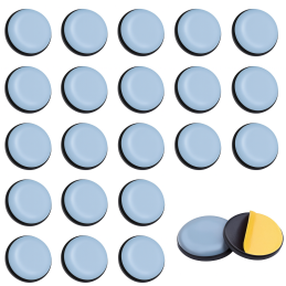 Set van 8 antikras meubelbeschermers (rond, 25 mm, PTFE)
