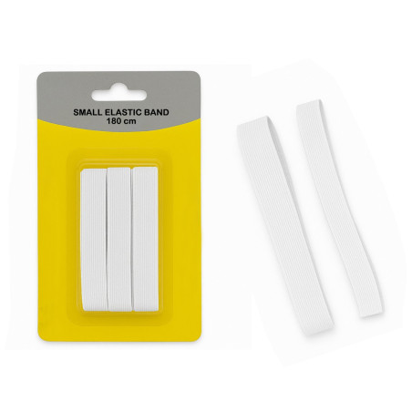 Elastic band, 180 cm length (white, 15 mm wide) Elastic band, 180 cm length (white, 15 mm wide)