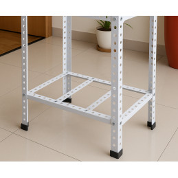 Flexible L-shaped cap for shelving unit, workbench (40 mm