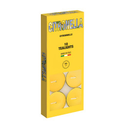 Set of 10 citronella tea lights