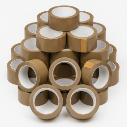 Set of 10 rolls of budget packaging tape (48 mm x 50 meters