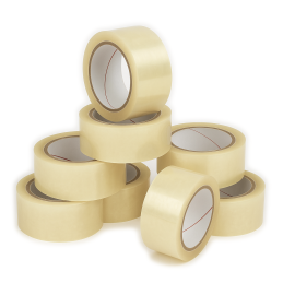 Set of 30 rolls of budget packaging tape (48 mm x 50 meters
