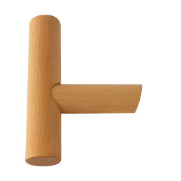 Perchero de pared de madera para bolsos, abrigos y más (madera