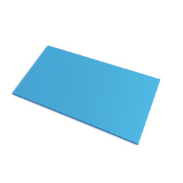Plaque de base en acrylique (PMMA) (bleu clair, 50x30 cm