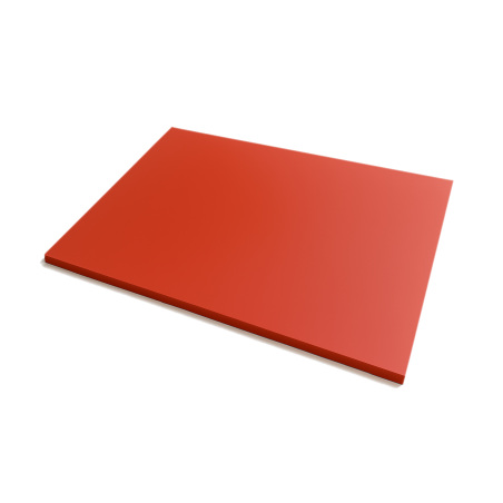 Acrylaat (PMMA) basisplaat (rood, 50x30 cm, 8 mm dik)