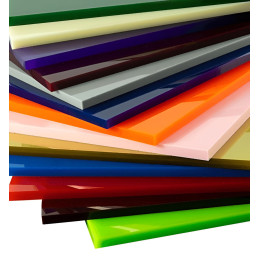 Acrylaat (PMMA) basisplaat (rood, 50x30 cm, 8 mm dik)