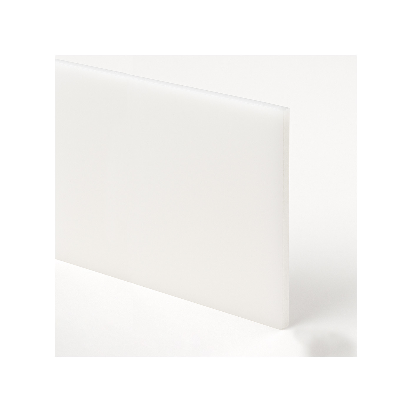 Acrylic (PMMA) base plate (opal white, 50x30 cm, 8 mm thick)