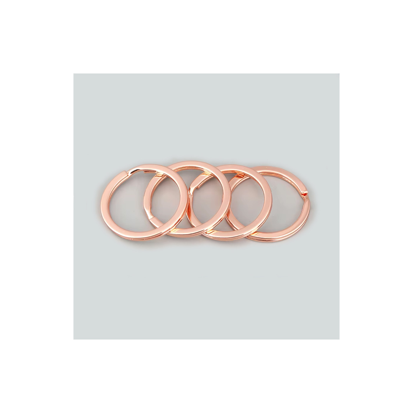 Set di 30 bellissimi portachiavi (22-28 mm, colore 4: oro rosa)