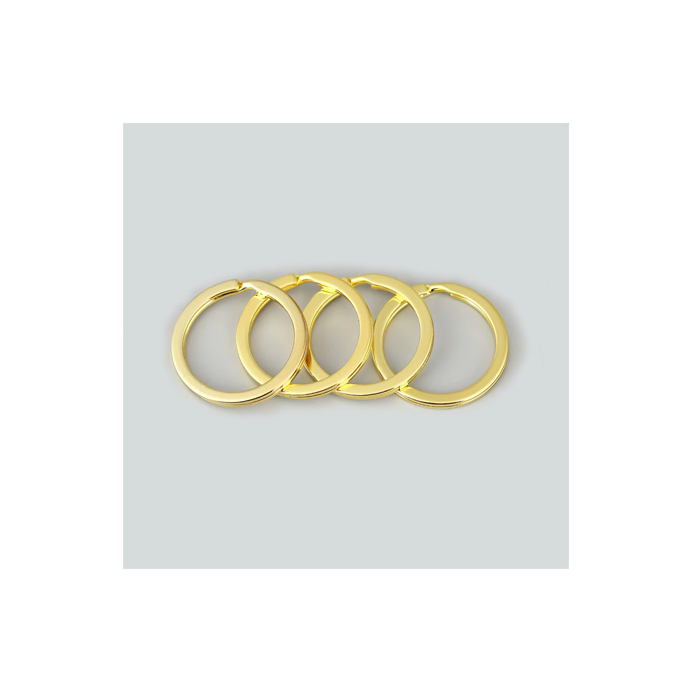 Set von 30 schönen Schlüsselanhängern (22-28 mm, Farbe 5: Gold)