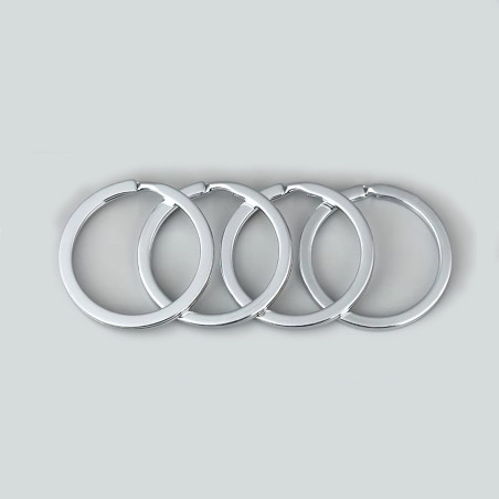 Lot de 30 magnifiques porte-clés (22-28 mm, couleur 2: argent) Lot de 30 magnifiques porte-clés (22-28 mm, couleur 2: argent)