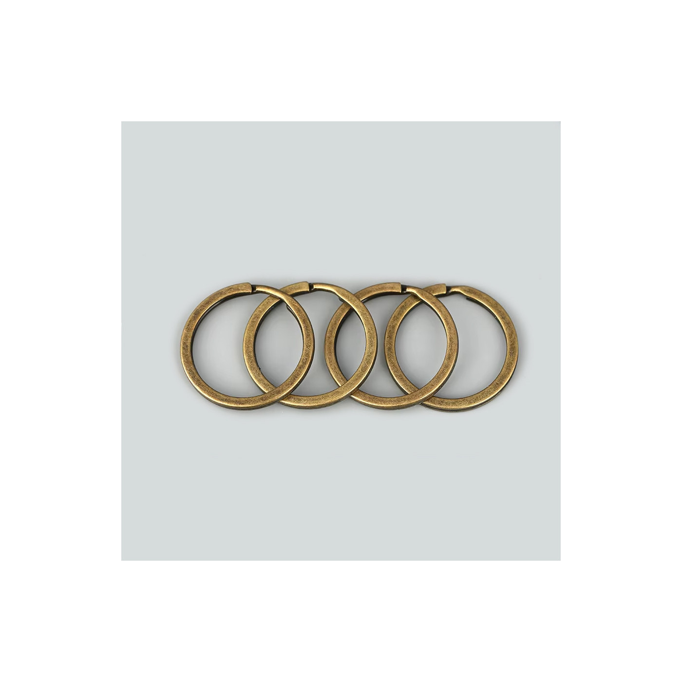 Lot de 30 magnifiques porte-clés (22-28 mm, couleur 1: bronze)