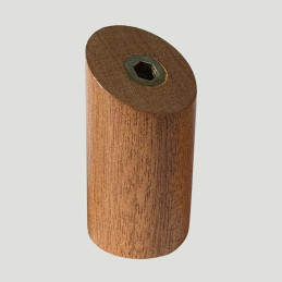Lot de 6 patères en bois (porte-manteaux), sapeli