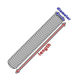 Set of 30 small pieces of threaded rod (M3x16 mm)