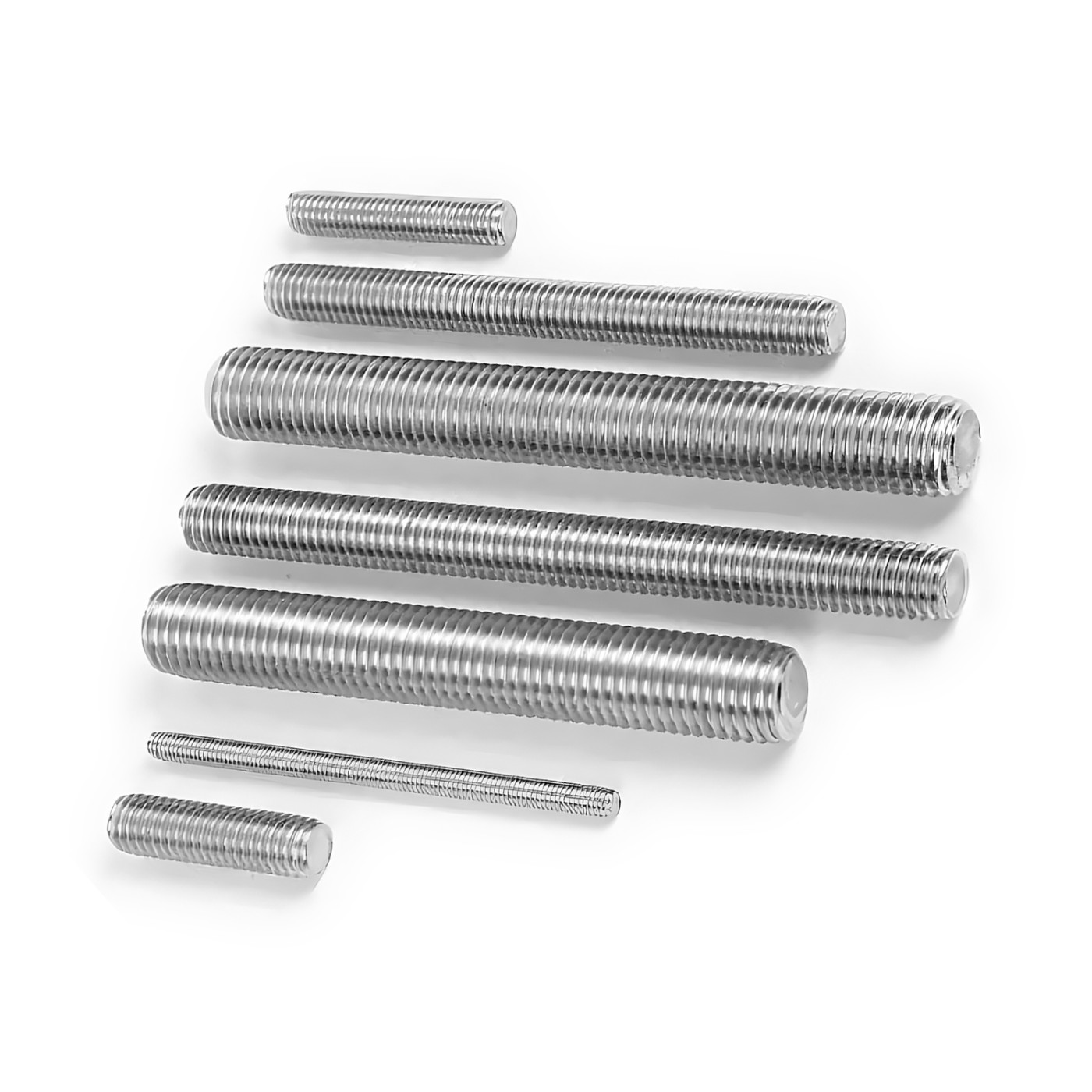 Set of 5 small pieces of threaded rod (M6x60 mm) - Wood, Tools & Deco