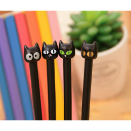Set of 4 funny cat pens