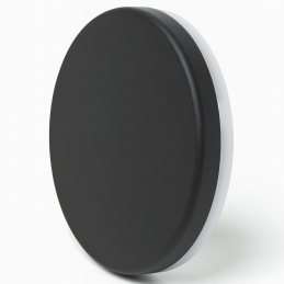 Lampada da parete LED rotonda nera 150x15 mm – 10W IP65 3000K