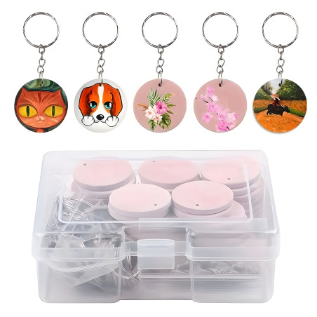Making keychains for childrens parties: 4 complete sets - Wood, Tools ...