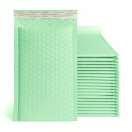 Small bubble envelope (air cushion envelope, green, 11x20 cm)