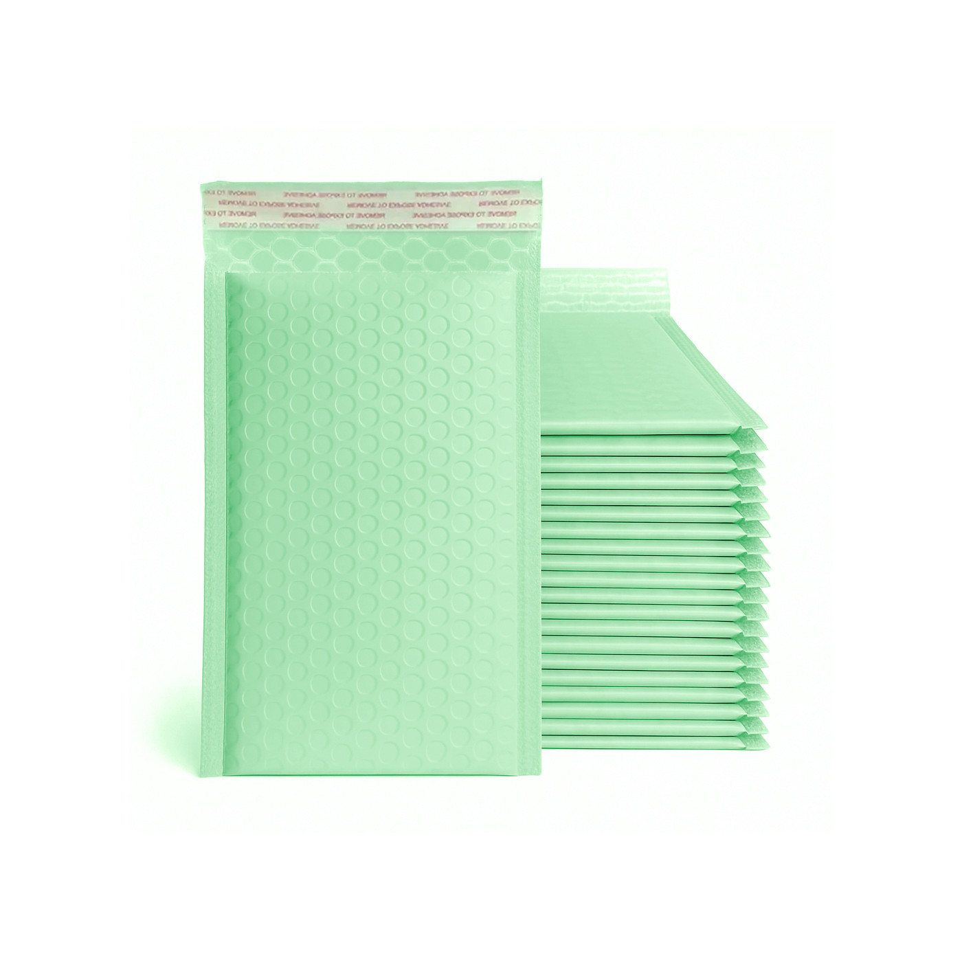 Small bubble envelope (air cushion envelope, green, 11x20 cm)