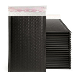 Small bubble envelope (air cushion envelope, black, 11x20 cm)