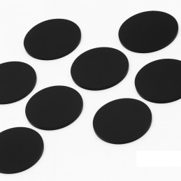 Set mit 30 Kunststoffscheiben (schwarz, 3x30 mm, Acryl, PMMA)