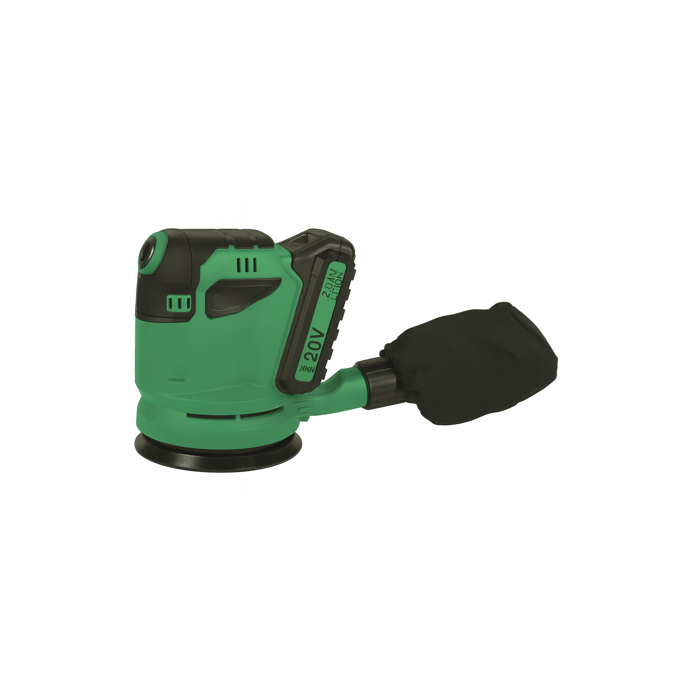 Ponceuse sans fil (20 V, Ø 125 mm, avec batterie et sac à